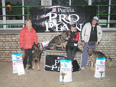 Trojice nejlep��ch v kategorii ZVV1